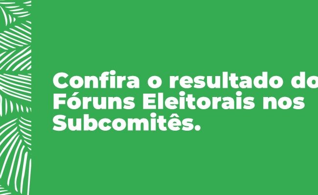 Fóruns Subcomitês